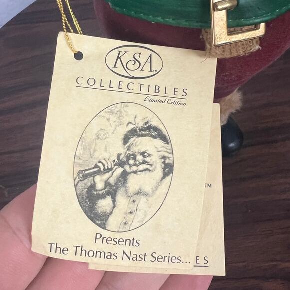 KSA Kurt Adler Fabriché Thomas Nast Santa Caught In The Act Figure Limited Run - Picture 9 of 12